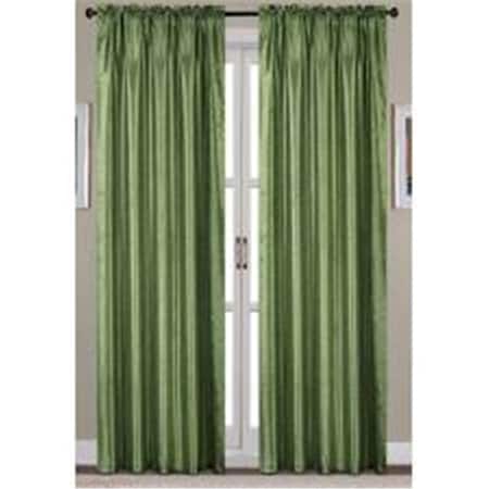 Palacedesigns Nikki Faux Silk 54 x 84 in. Rod Pocket Curtain Panel, Silver PA3184955